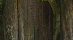 The Door with Yew Trees